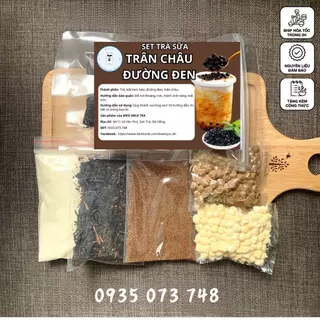 Set trà sữa Trân châu đường đen (Nguyên liệu từ 6-8 ly)