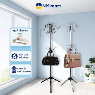 Cây Treo Quần Áo Đẹp Inox/Thép Móc Đôi , Thiết Kế Thông Minh Treo Đồ Tiện Lợi - NMI MART