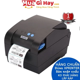 Máy in tem mã vạch 2 chức năng Xprinter 365B [330B] in cả Bill thanh toán và Decal - Hàng Chính Hãng