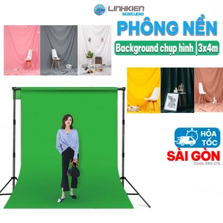 Phông Vải COTON 3x4m Tạo Background Key Hình Tách Nền khổ lớn Chụp Hình Lookbook Studio Quay Phim