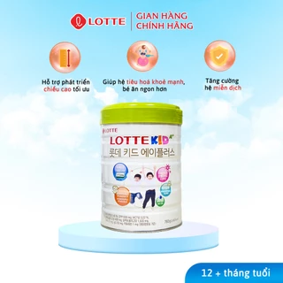 Sữa Bò Lotte Kid A+ Giúp Phát Triển Chiều Cao Lon 760g - Sữa Bột Bổ Sung Canxi Giúp Ổn Định Hệ Tiêu Hóa Của Bé