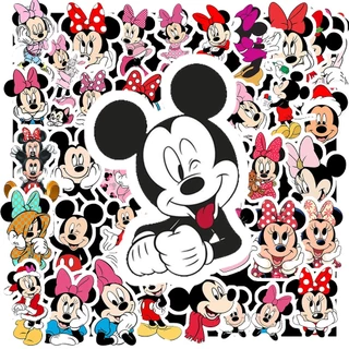 Set 50 Sticker Hình CHUỘT MICKEY | Decal Phản Quang 7 Màu Halogram | Chống Nước | MS: 000178