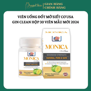 Viên Uống Hỗ Trợ Đốt Mỡ, Siết Cơ Gin Clean Mỹ Monica - Hộp 30 Viên