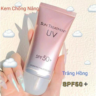 Kem chống nắng Sun Treatment UV SPF50+/PA+++ dưỡng da ẩm mịn trắng hồng kiềm dầu nâng tông 60g Zentop