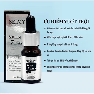 Serum giảm mụ.n thâm rỗ Seimy mẫu mới - Skin 7 Days - Công dụng 5 trong 1 hiệu quả sau 7 ngày 10ml