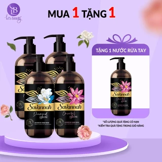 Sữa rửa tay nước hoa dưỡng da Savannah Glow làm sạch an toàn không khô da 500ml