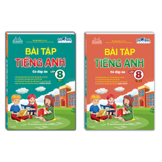 sách - Combo 2c - GLOBAL SUCCESS - BÀI TẬP TIẾNG ANH LỚP 8 (có đáp án)