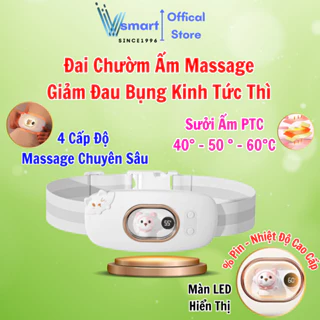 Máy Massage Làm Ấm Bụng Đai Đeo Giảm Đau Bụng Kinh Nguyệt, Làm Ấm Tử Cung Lưu Thông Khí Huyết Cho Phụ Nữ Đến Kì Dâu