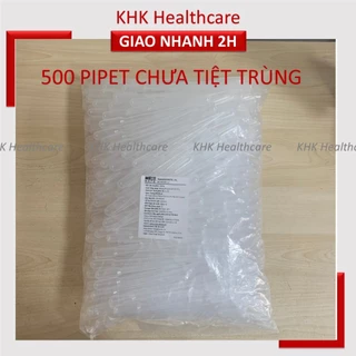 500 pipet, ổng nhỏ giọt nhựa CHƯA TIỆT TRÙNG MediSafe