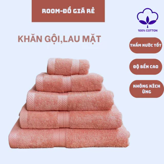 Khăn gội đầu,khăn lau người 35x76cm,khăn lau mặt 100% cotton,thấm hút,độ bền cao chuyên dụng cho phòng gym,spa,gia đình