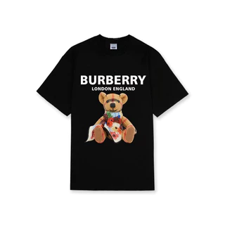 Áo Phông BURBERRY Nam Nữ Unisex Form Rộng Hình In Cực Chất, Áo Thun Cotton Thời Trang Phối Đồ Cực Chất