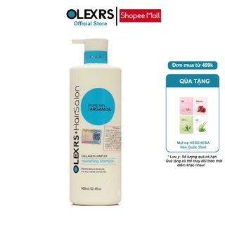 Dầu gội Olexrs Argan Oil Collagen Hair Salon, Dầu gội giúp tóc mềm mượt cho tóc khô xơ, hư tổn