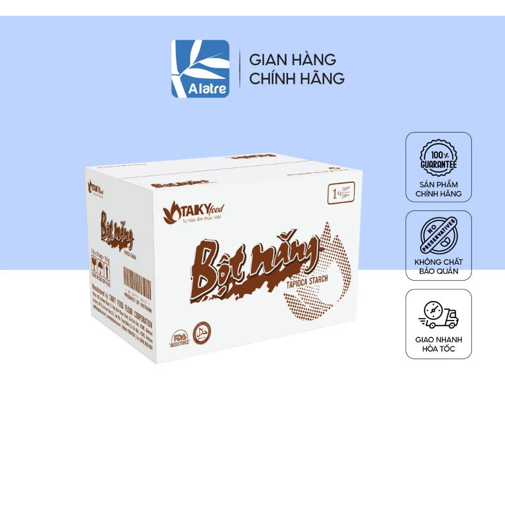 Thùng Bột Năng Tài Ký 1kg x 10 gói  - Hàng nhà máy, Date mới