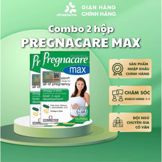Olive Pharma Chính Hãng - Combo 2 Pregnacare Max