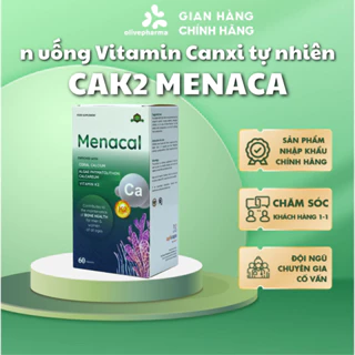 Olive Pharma Chính Hãng - Viên uống Vitamin Canxi tự nhiên D3K2 Menacal hỗ trợ sức khỏe cho mẹ bầu, mẹ sau sinh