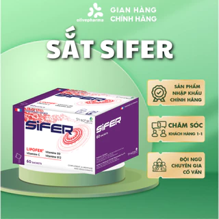 Olive Pharma Chính Hãng - Sắt Sifer - Bổ sung sắt và Acid Folic