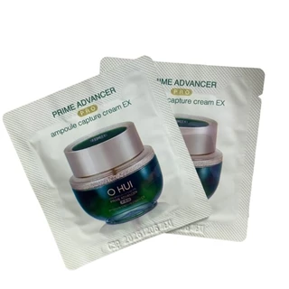 [Combo 50 gói = 50ml] Kem dưỡng Ohui xanh Prime dưỡng trắng chống lão hóa Advancer Ampoule Capture Cream lương ngô ohui