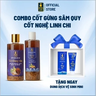 Combo Cốt Gừng, Cốt Nghệ Ích Khang Hậu Hoàng Uyển Giúp Da Sáng Mịn Cho Mẹ Sau Sinh