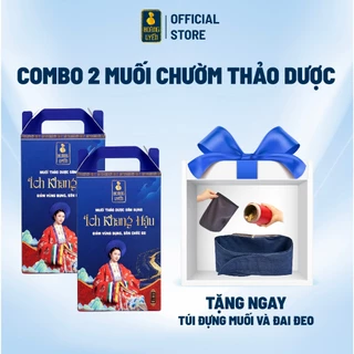 Combo 2 Muối Chườm Thảo Dược Ích Khang Hậu Hoàng Uyển Giảm Mỡ Bụng