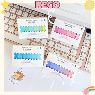 Set bộ 6 Cuộn washitape rainbow màu trơn trang trí sổ Bullet Journal họa tiết ngộ nghĩnh dễ thương Reco