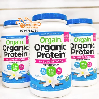 [ DATE 26/3 /2026 ] Bột dinh dưỡng Organic Protein vị Vanilla - 1.22kg và 1.20kg