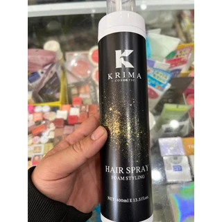 Bọt Mềm Tạo Kiểu Tóc Krima Hair Spray Foam Styling 400ml