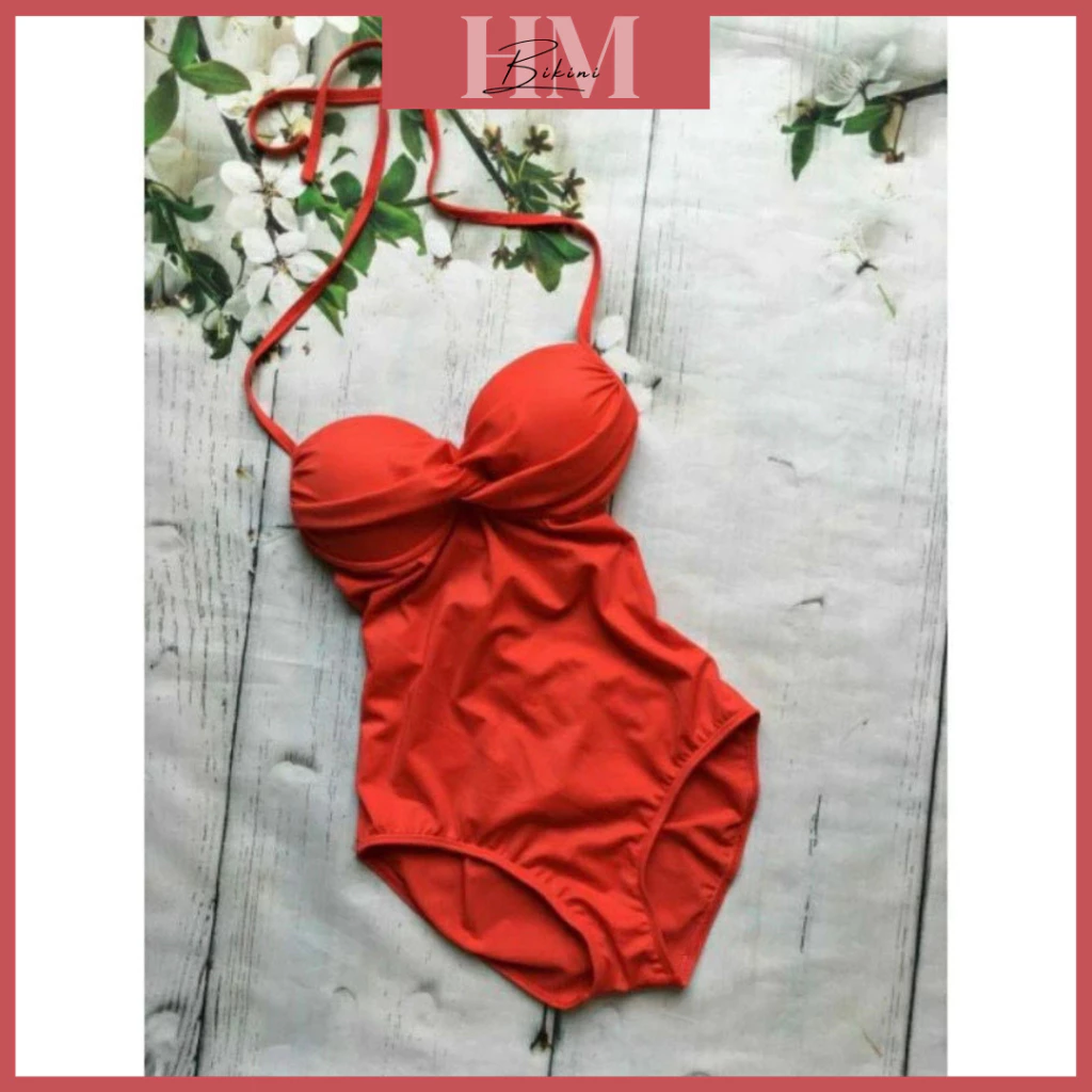 bikini áo tắm 1 mảnh liền thân dây rút ,áo ngực có gọng đệm dày