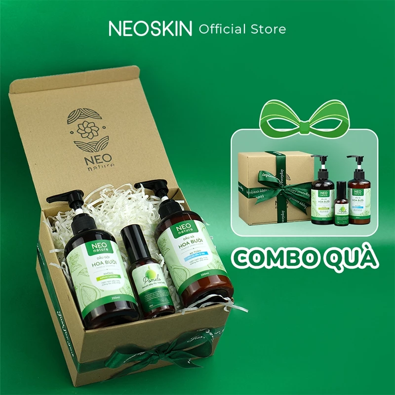 Set quà tặng bộ 3 chăm sóc tóc NEOSKIN nuôi dưỡng tóc chắc khỏe, giảm gãy rụng