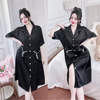 Váy ngủ sexy bigsize MIKY, Đầm ngủ sexy Bigsize lụa Latin Chất Siêu Mát Dáng Siêu Xinh < 80kg