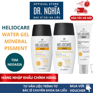 [HÀNG NHẬP KHẨU - CÔNG TY] Kem chống nắng Heliocare Water Gel / Pigment Solution / Mineral Tolenrance Spf50+ BSNGHIA