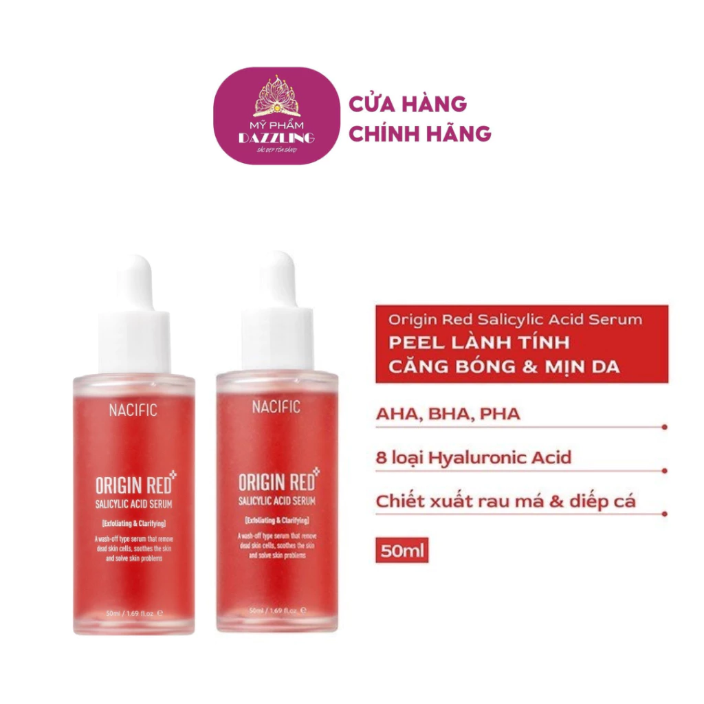 Combo 2 Chai Tinh Chất Tẩy Tế Bào Chết Nacific Origin Red Salicylic Acid Serum 50ml