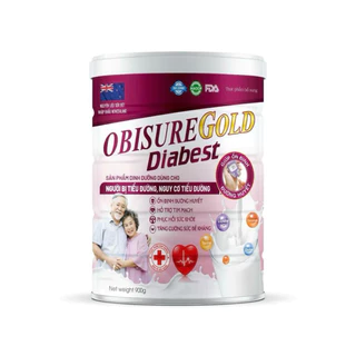 Hộp 900g Sữa dinh dưỡng dành cho người bị tiểu đường OBISURE GOLD DIABEST giúp ổn định đường huyết tăng cường sức khỏe