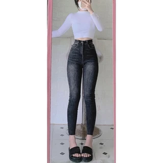 Quần jeans ôm trơn , có 4 mầu trọn lựa   jeans cạp cao .skinny tôn dáng,quần bò nữ.