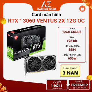 Card màn hình MSI RTX 3060 12G OC NEW