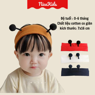 Băng đô Turban ong che thóp phong cách Hàn Quốc cute cho bé trai bé gái