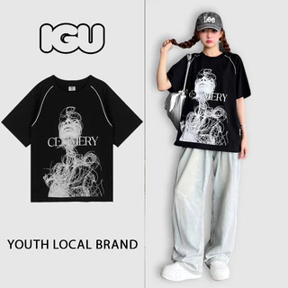 Áo Thun nam nữ CEMMERY LocalBrand Dynamic Tee Black, Áo Phông Unisex Phong Cách Hàn Quốc