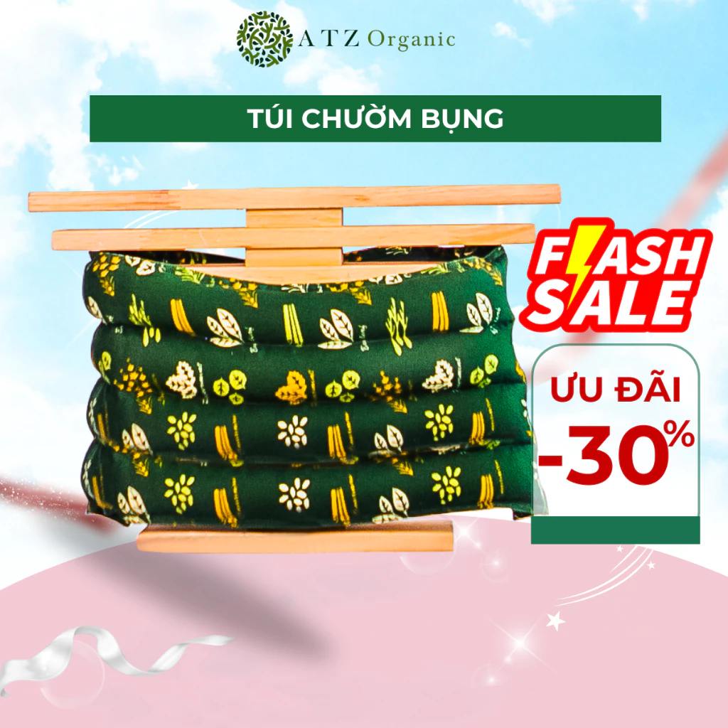 Túi chườm bụng nóng lạnh ATZ Healthy Life giúp giảm đau bụng kinh 100% thảo mộc 1.5kg