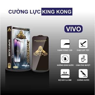 Kính cường lực Vivo V23e / V23 5G/ V25/ V25E KingKong full màn, chống bám bụi, bám nước