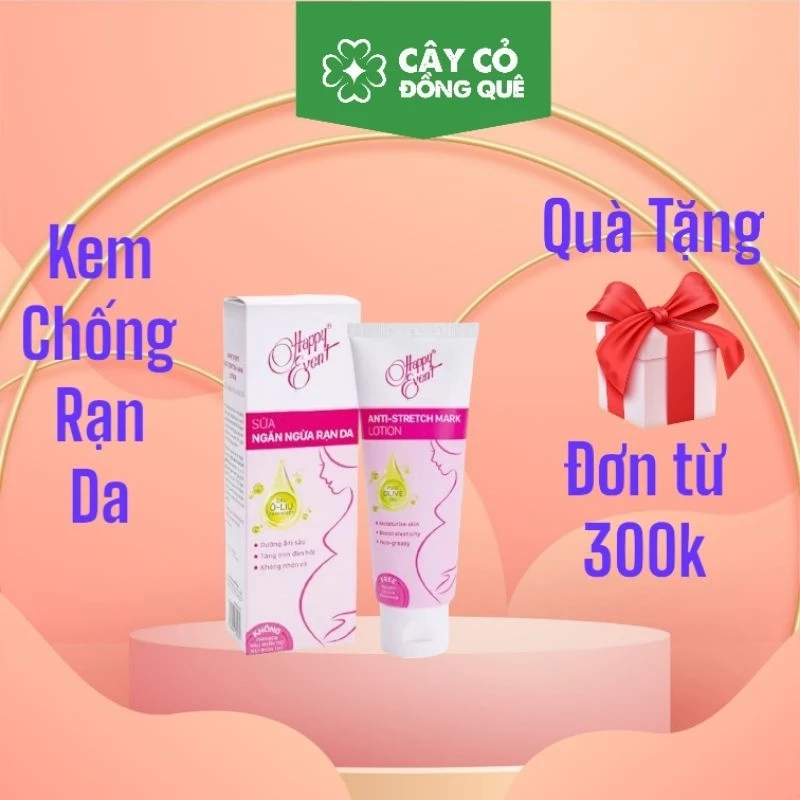 Kem chống rạn da cho bà bầu Happy event túyp 100 gam