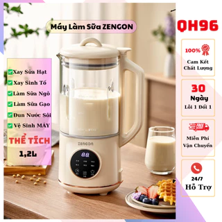 [Hàng Xịn] Máy làm sữa hạt ZENGON cối thủy tinh thể tích 1.2 LÍT - Máy Xay Đa Năng ZENGON CAO CẤP Bảo Hành 30 Ngày QH96