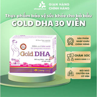 Olivepharma Chính Hãng - Thực phẩm bảo vệ sức khỏe cho bà bầu Gold DHA, 30 viên