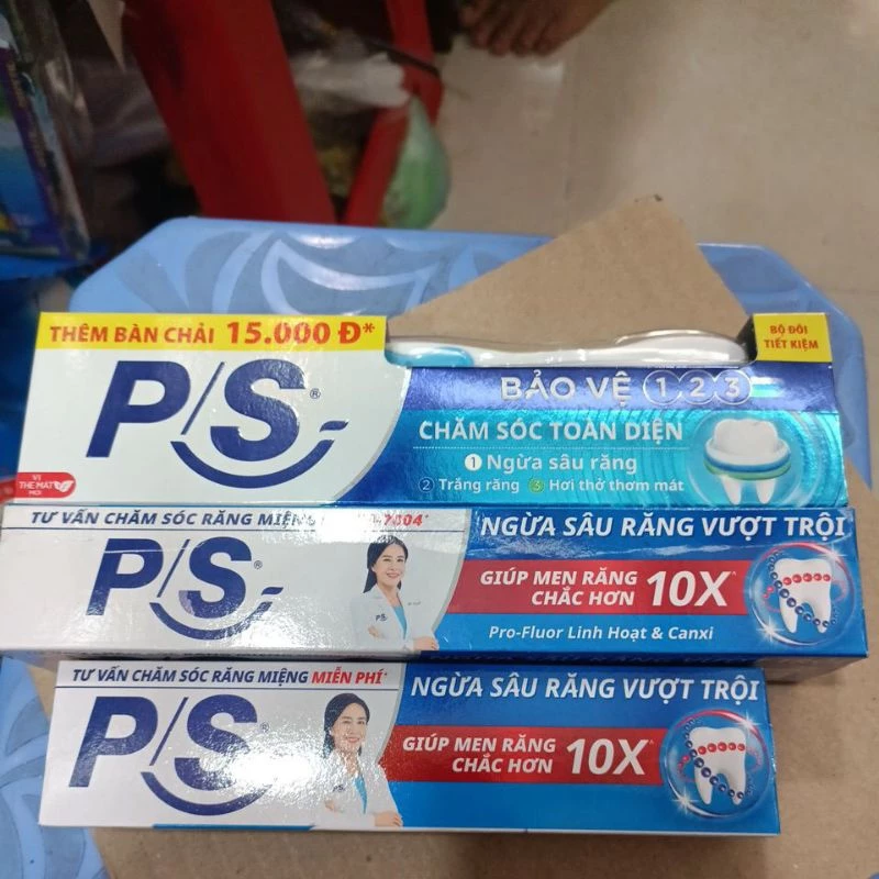 Kem Đánh Răng P/s 100g/180g Ps123/180g có tặng bàn chảy