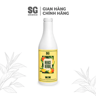Syrup Mango Herbal Xoài Thảo Mộc Chai 750ml Hương Vị Trái Cây VN Đậm Thật | Nguyên Liệu Pha Chế SG