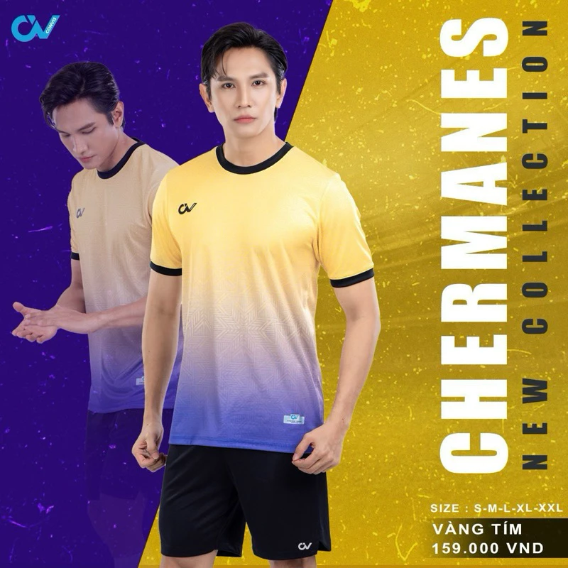 Bộ quần áo đá bóng Cv Chermanes siêu đẹp , ra sân siêu nổi bật , chất vải mềm mịn thoáng mát
