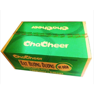 Thùng 64 gói hạt hướng dương chacheer vị dừa 130gr