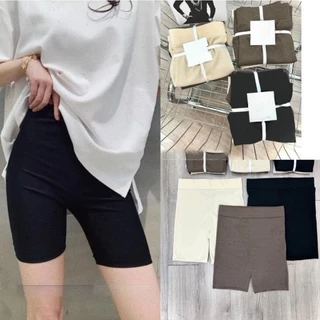 SET 3 QUẦN BIKER SHORT.QUẦN LEGGING TĂM LỬNG CẠP CAO