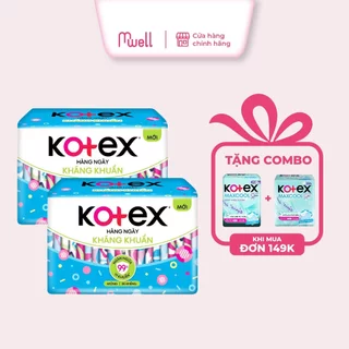 Băng vệ sinh Kotex hàng ngày kháng khuẩn hương tự nhiên 20 miếng