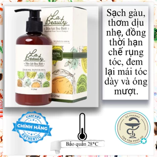 Dầu gội hoa bưởi La Beauty giảm gãy rụng, kích thích dày mượt tóc, loại bỏ nhờn, ngăn nấm và gàu (250ml)