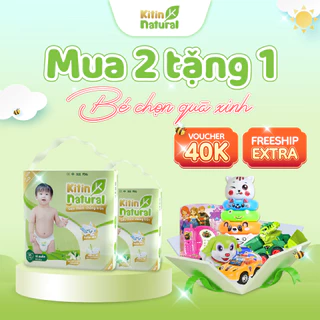 [DEAL HOT] MUA 2 TẶNG 1 - Combo 2 bịch Kitin Natural siêu mỏng thoáng chỉ 1.8mm, kháng khuẩn, chống hăm cho bé