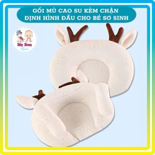 Gối cho bé sơ sinh, gối lõm chống méo đầu hình Gấu cho bé